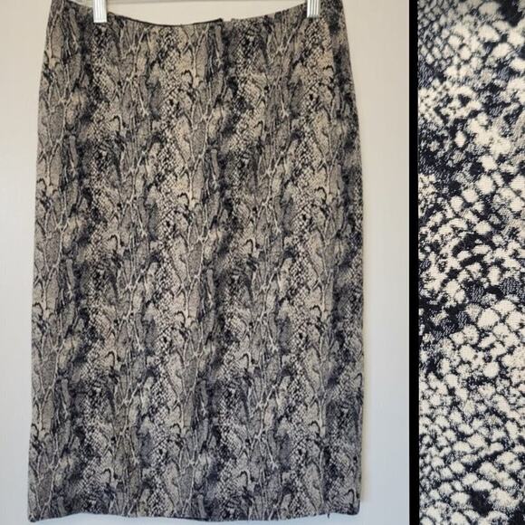 Talbots Dresses & Skirts - Talbots Snakeskin Print Professional Workwear Pencil Skirt Office Siren Size 8